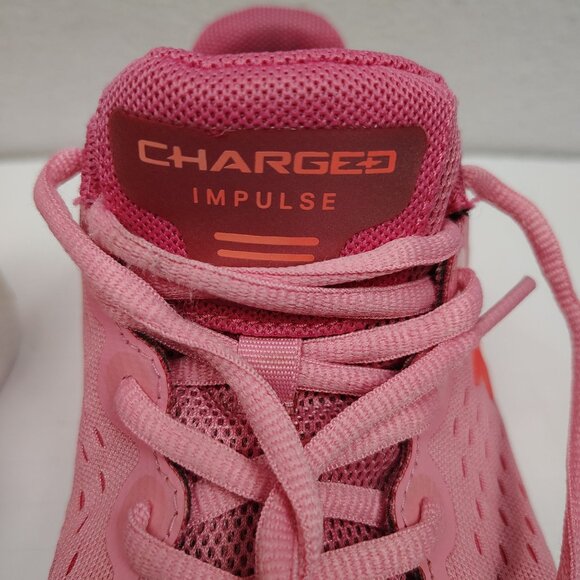 Under Armour Charged Impulse Running Shoe Women's 5.5Y Pink Sneaker - Picture 10 of 13